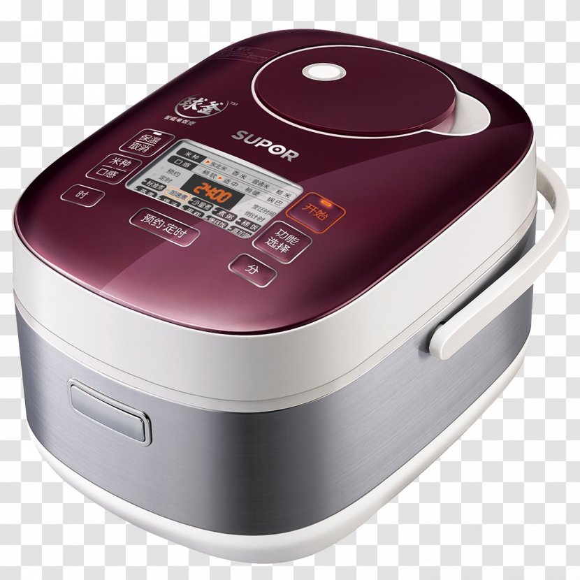 Rice Cooker Stainless Steel Cauldron - Touch Screen Design Small Stature Transparent PNG