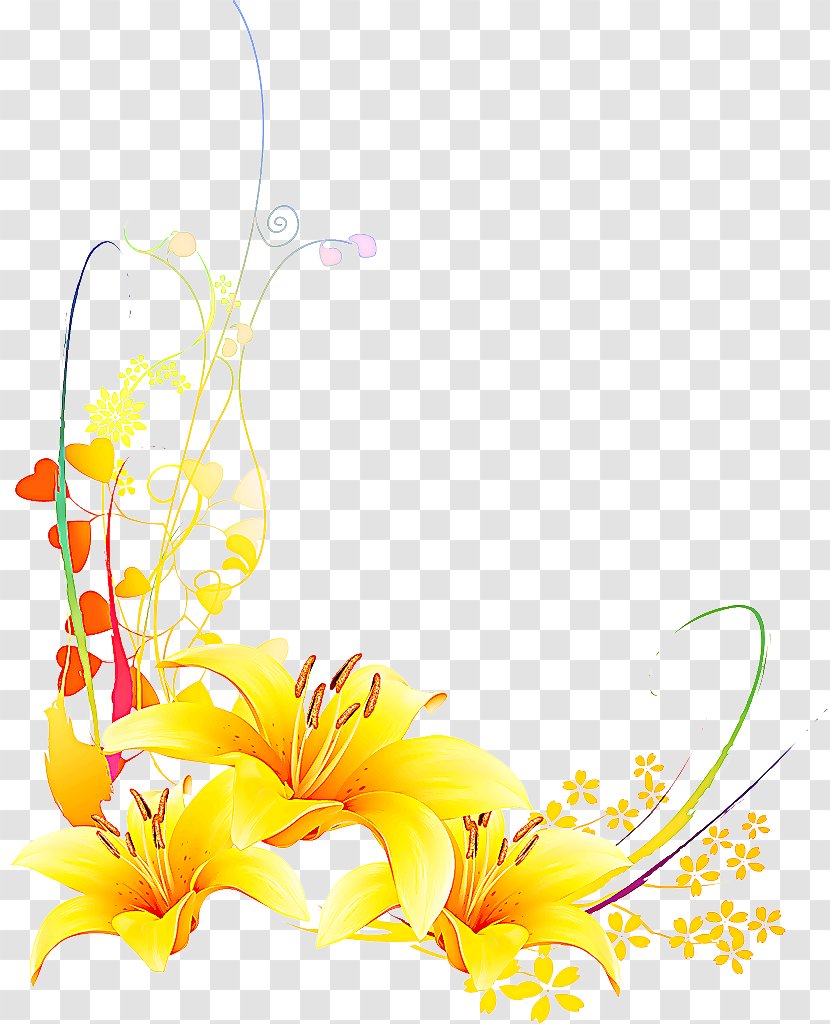 Yellow Flower Clip Art Plant Petal - Pedicel Cut Flowers Transparent PNG