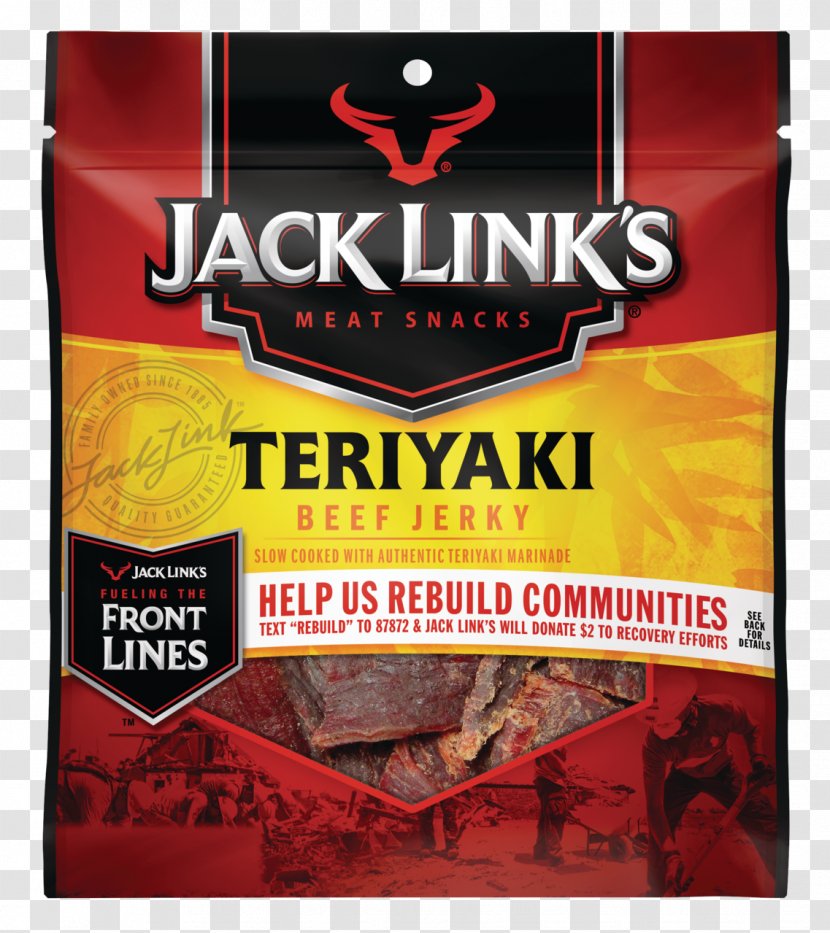 Jack Link's Beef Jerky Beefsteak Teriyaki Bacon Transparent PNG