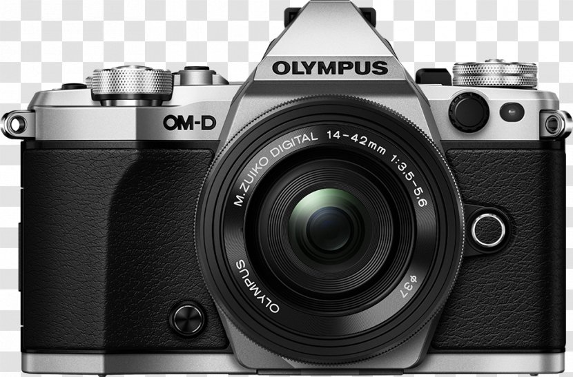 Olympus OM-D E-M5 Mark II E-M10 PEN E-PL7 - Black And White - Camera Transparent PNG