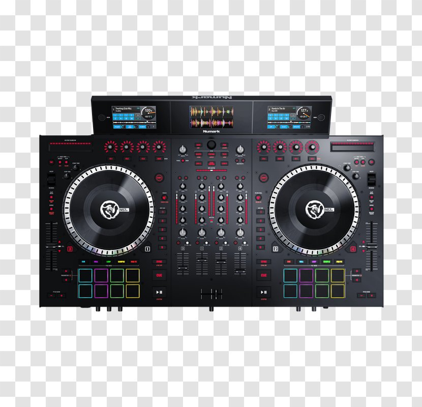Numark NS7 III NS7III DJ Controller Industries Disc Jockey - Electronic Instrument - Dj Mix Transparent PNG