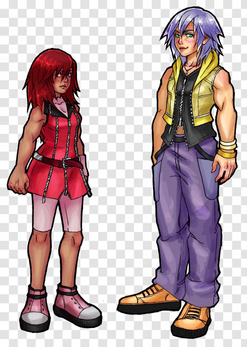 Kingdom Hearts 3D: Dream Drop Distance II Kairi Riku - Silhouette - Cartoon Transparent PNG