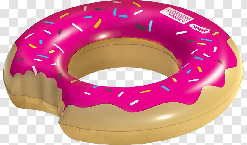Donuts Swim Ring Frosting & Icing Donut Tube Pool Float Wham-O Splash Inflatable Chocolate Swimming - Pink - Strawberry Transparent PNG