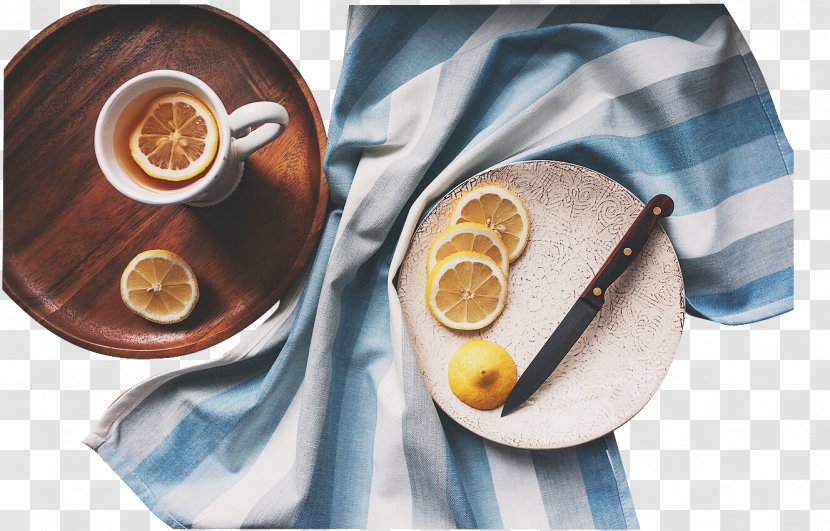 Ginger Tea Iced Lemon - Rodaja De Limxf3n - Cut Material Lemonade Transparent PNG