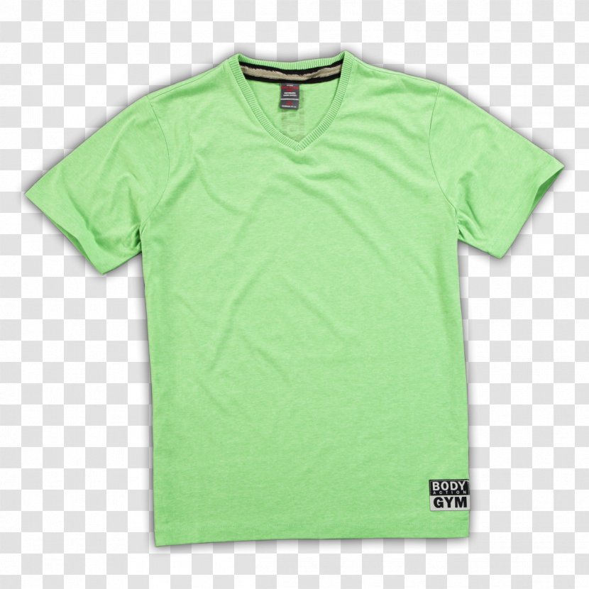T-shirt Crew Neck Clothing Polo Shirt - Yellow - Body Slim Transparent PNG