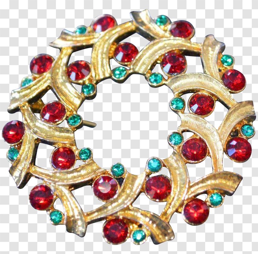 Brooch Christmas Ornament Gemstone Body Jewellery Transparent PNG
