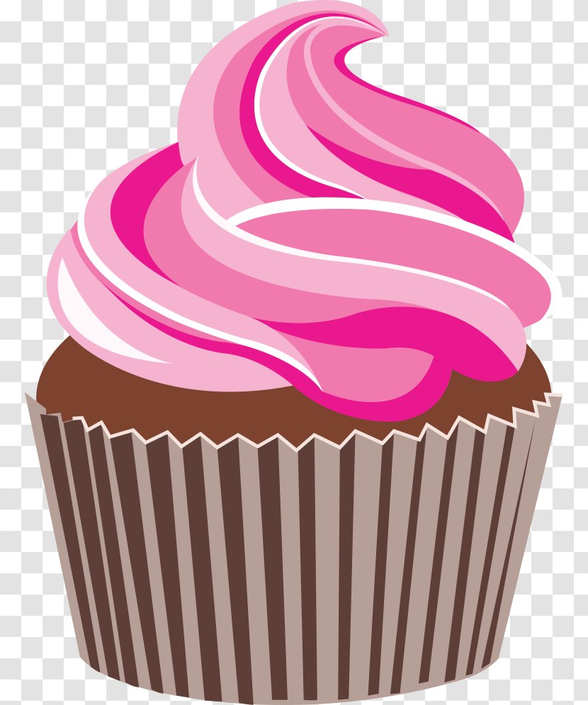 Cupcake Drawing - Logo - PINK CAKE Transparent PNG