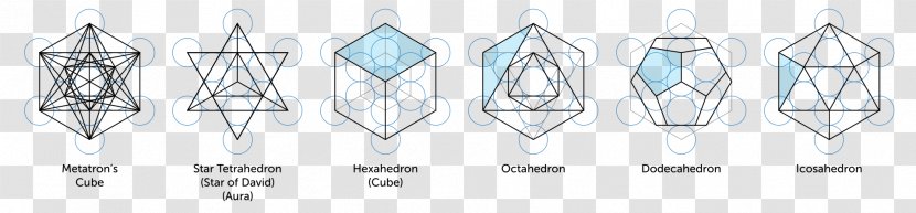 Metatron Sacred Geometry Cube Platonic Solid - Frame Transparent PNG