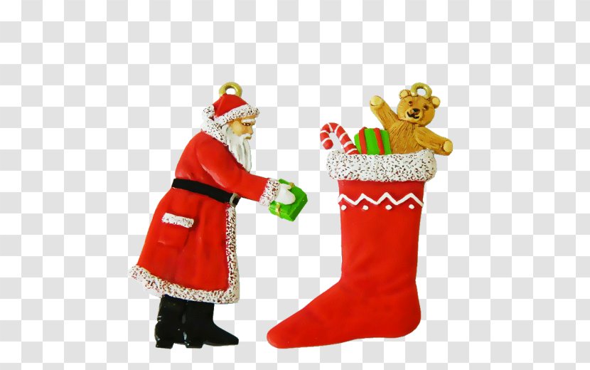 Santa Claus Christmas Ornament Stockings Figurine - Gift - Toy Soldiers Transparent PNG