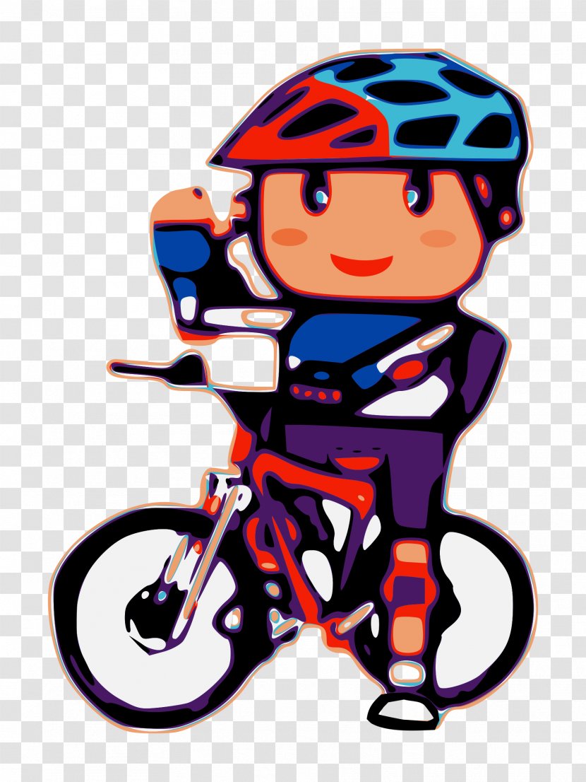 Motorcycle Bicycle Cartoon Clip Art - Sports Equipment - Bike Transparent PNG