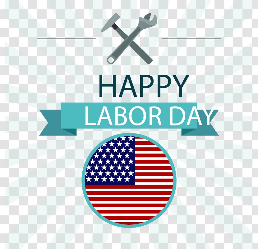 Light Euclidean Vector Labor Day Icon - Microsoft Azure - Radiation Background With The US Flag Transparent PNG