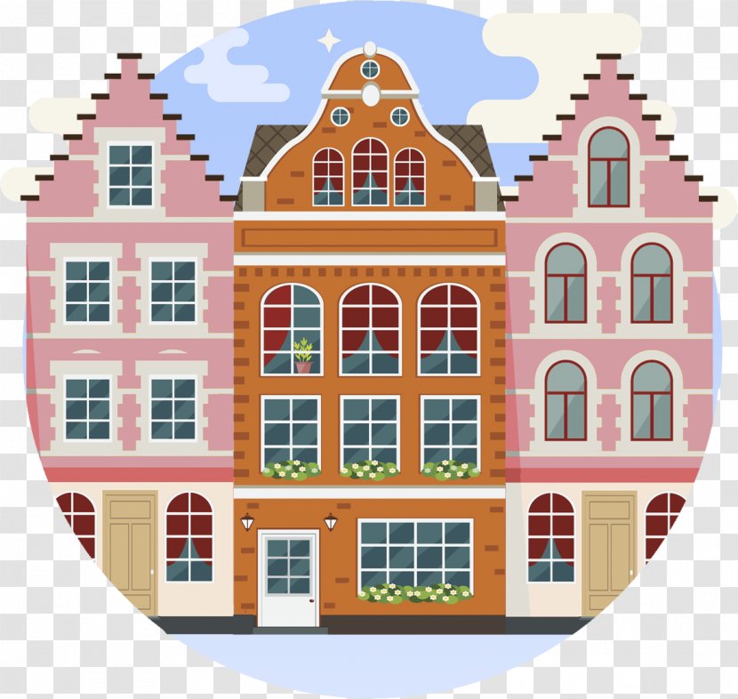 Building Background - Pink - Brick Tableware Transparent PNG