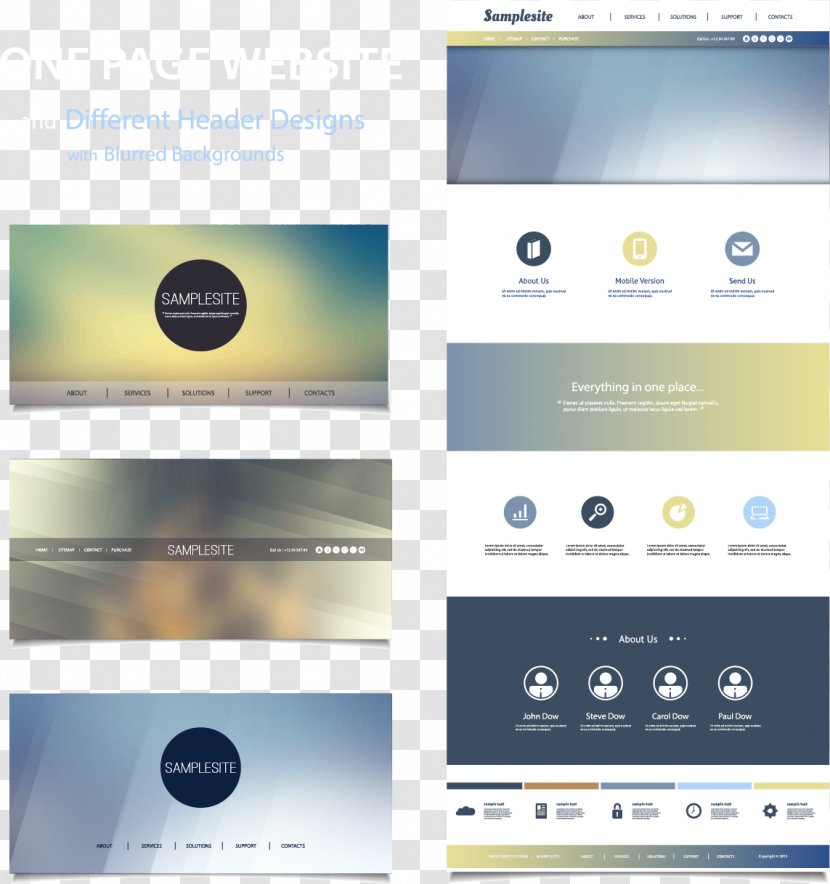 Web Template Design Page World Wide - Flat - Vector Renderings Transparent PNG