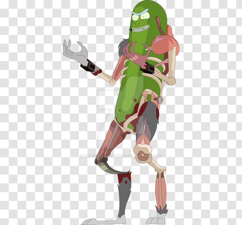 Animated Cartoon Character Armour - Pickle Rick Transparent PNG