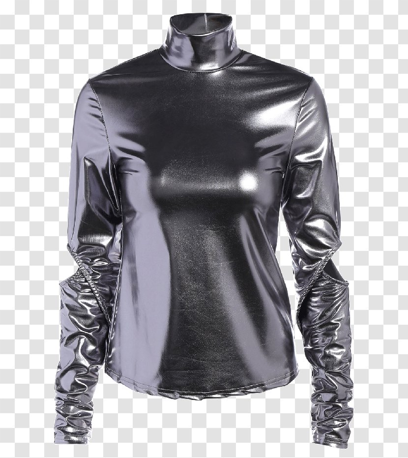 Long-sleeved T-shirt Tube Top Clothing - Frame - Colored Silver Ingot Transparent PNG