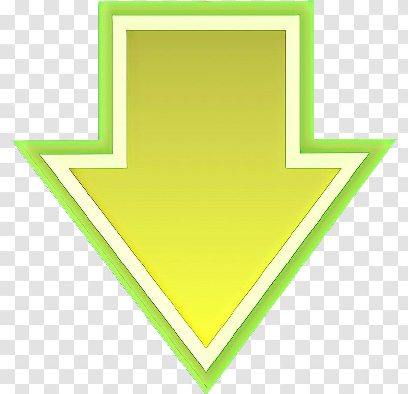 Arrow - Yellow - Symbol Transparent PNG