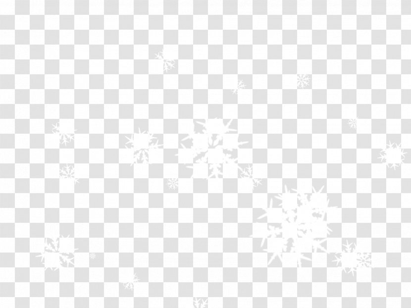 White Symmetry Black Pattern - Snowflake Transparent PNG