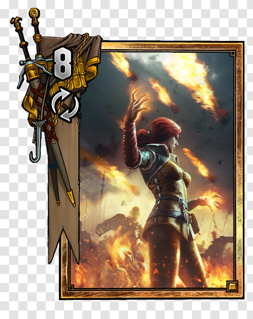 Gwent: The Witcher Card Game 3: Wild Hunt – Blood And Wine Geralt Of Rivia Gwent & Deck Helper - Video - Triss Merigold Transparent PNG