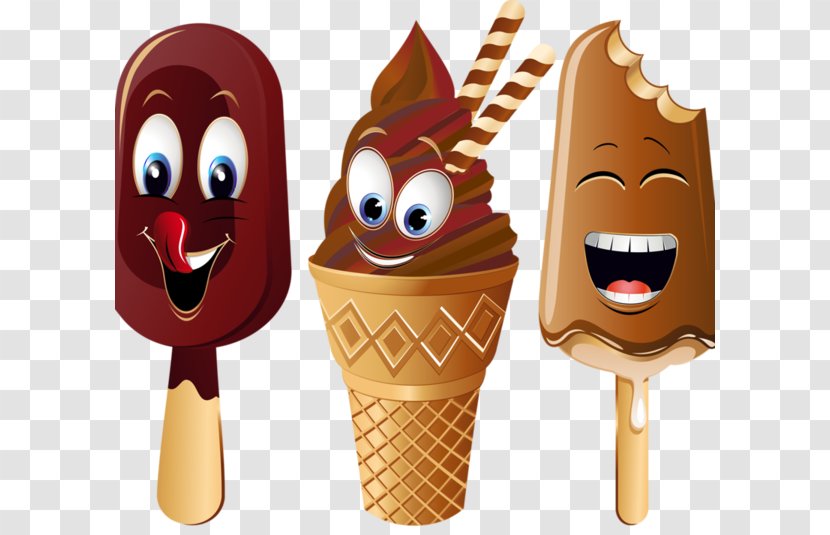 Ice Cream Cone Chocolate Gelato - Flavor - Hand-painted Cartoon Transparent PNG