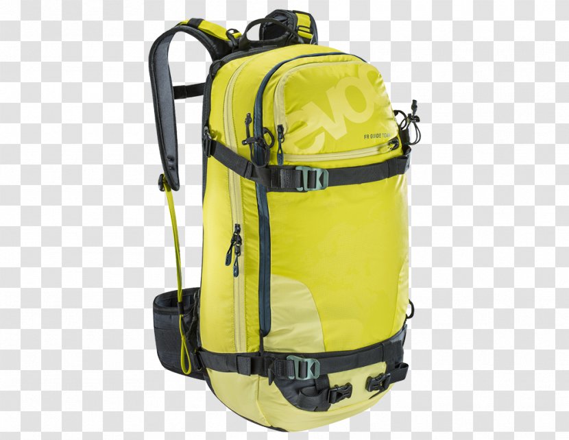 Backpack Evoc Sports GmbH Chamonix Bag Backcountry Skiing - Yellow Transparent PNG