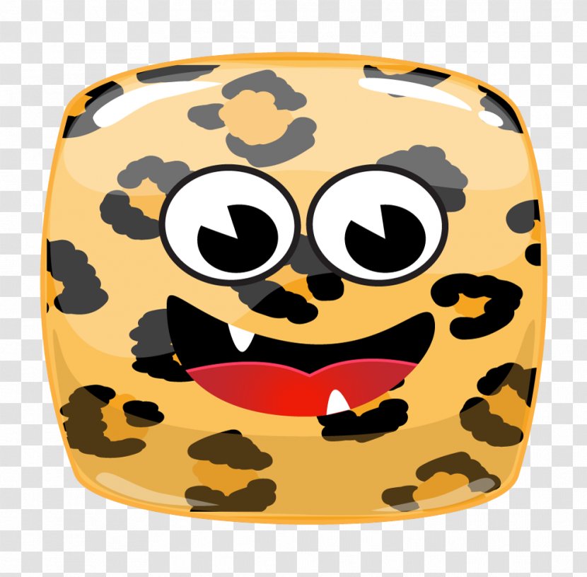 Leopard Cartoon - Yellow - Face Transparent PNG