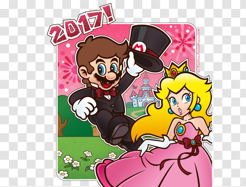 Mario Bros. Super Galaxy Princess Peach & Luigi: Paper Jam - Bros Transparent PNG