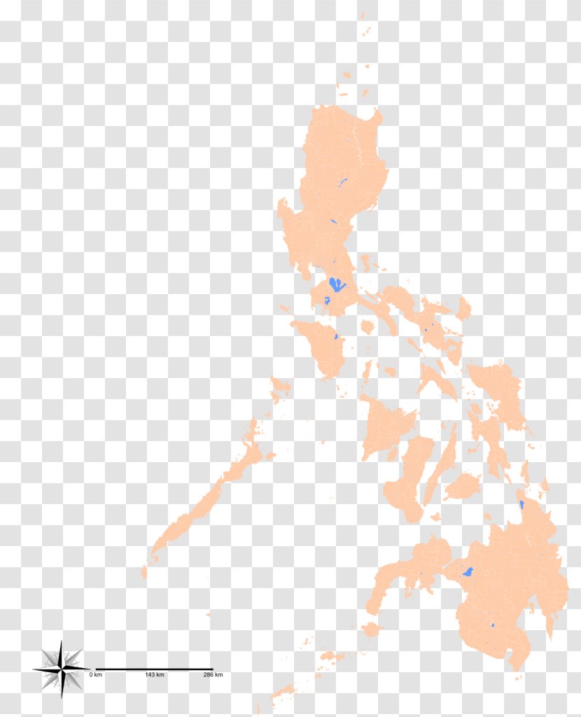 Philippines Blank Map - Hand Transparent PNG