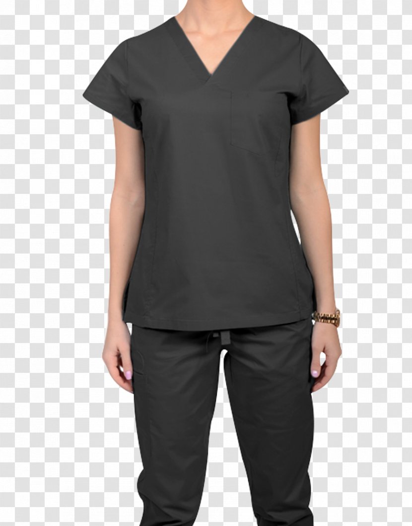T-shirt Sleeve Scrubs Polo Shirt Clothing - Pants Transparent PNG
