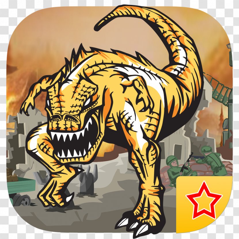 Tiger Tyrannosaurus Cartoon Fauna - Extinction Transparent PNG