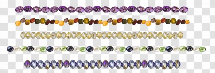 Bead Bracelet Purple Body Piercing Jewellery Font - Necklace Jewelry Transparent PNG