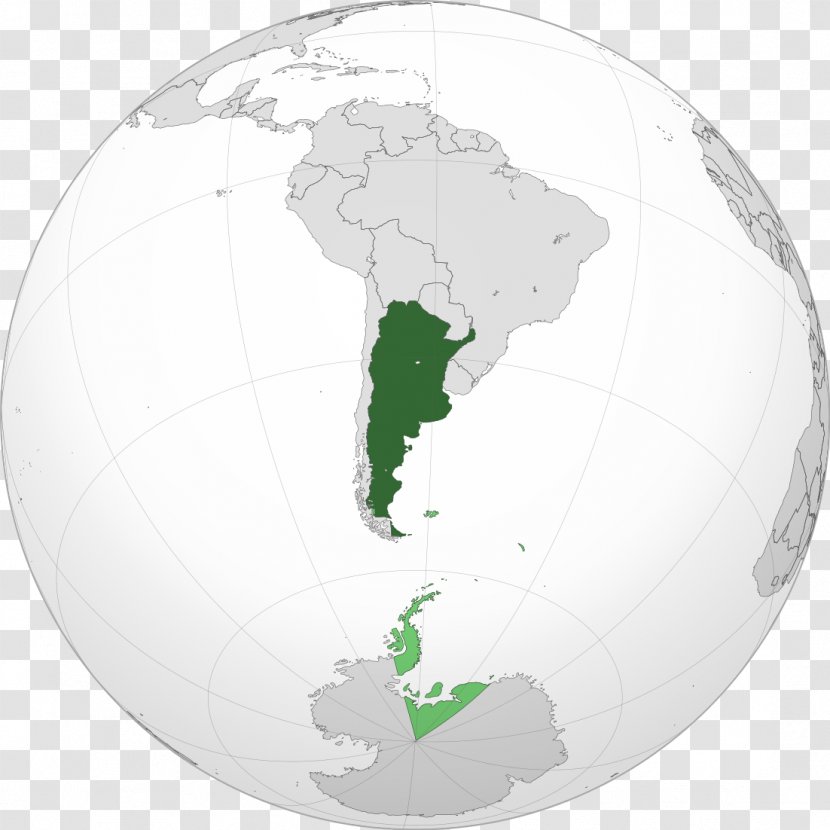 Argentina World Map Falkland Islands - Claims Transparent PNG