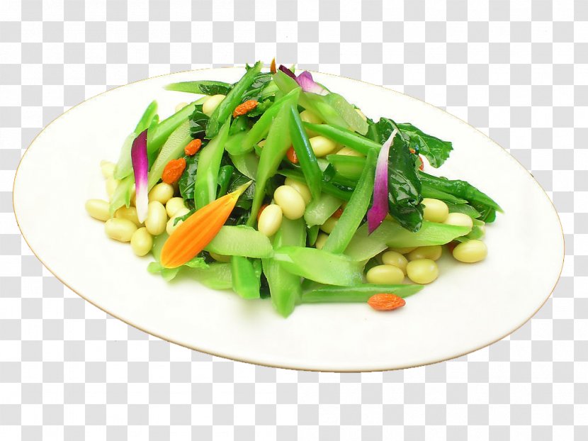 Chinese Broccoli Cuisine Fried Rice Vegetarian Vegetable - Garnish - Kale Soy Transparent PNG