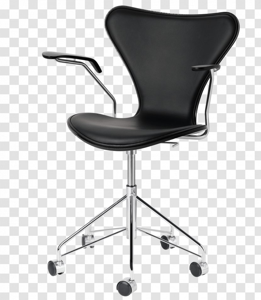Model 3107 Chair Ant Swivel Fritz Hansen - Armchair Transparent PNG