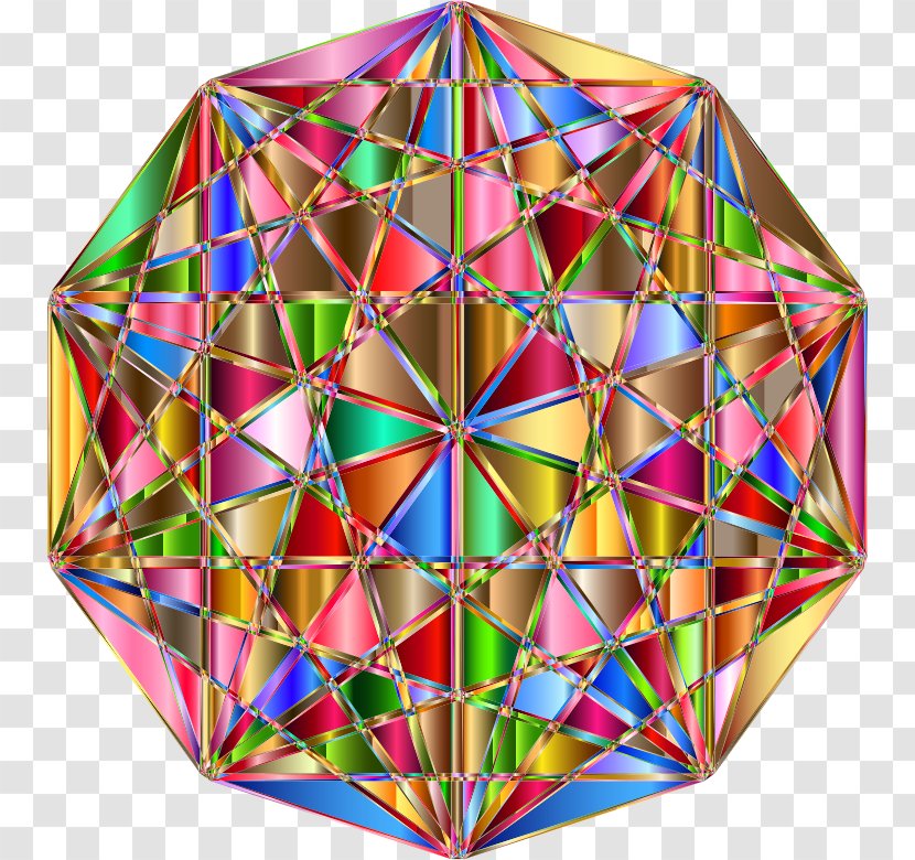 Gemstone Clip Art - Triangle - Colorful Geometric Transparent PNG