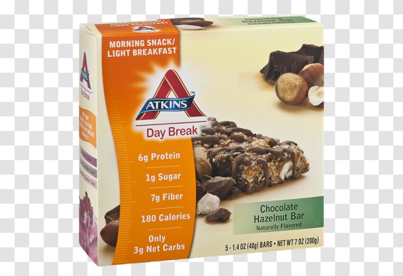 Breakfast Chocolate Bar Atkins Diet Hazelnut Transparent PNG