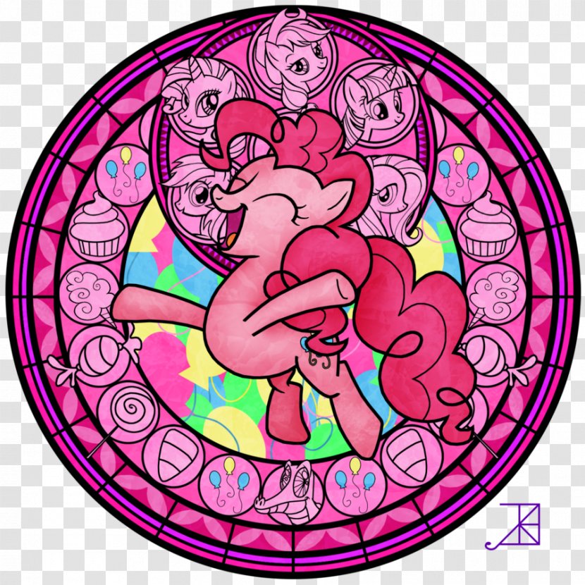 Pinkie Pie Applejack Rarity Twilight Sparkle Pony - Cartoon - Glass Transparent PNG