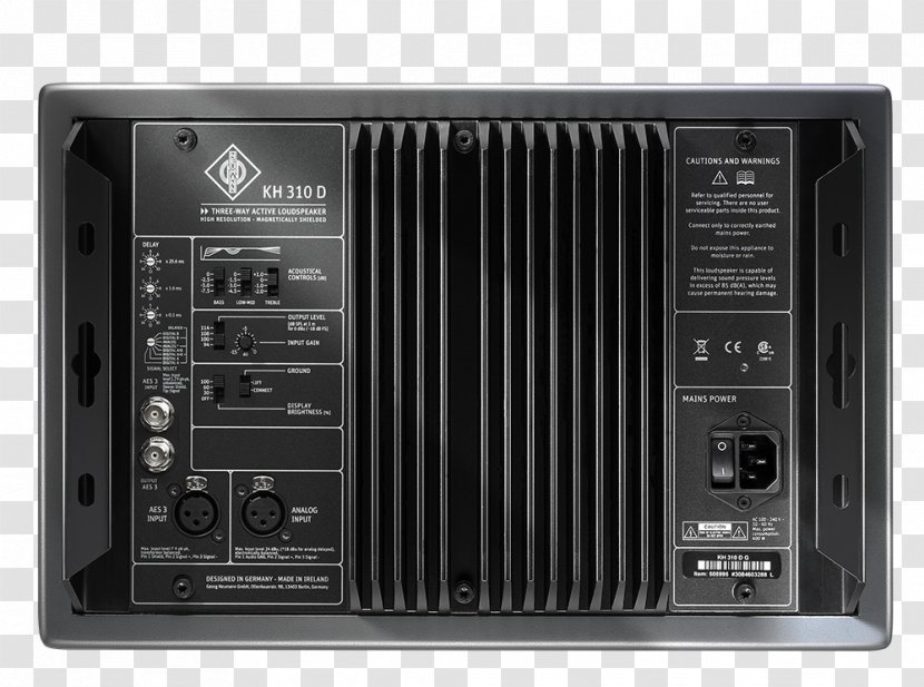 Studio Monitor Neumann KH 310 A Amplifier Recording Powered Speakers Transparent PNG