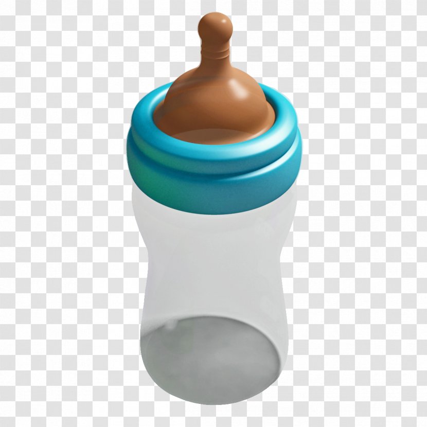 Baby Bottle Infant Computer File - Silhouette - Blue Transparent PNG