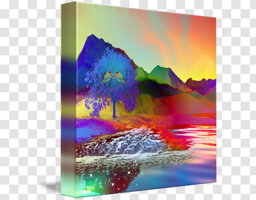 Modern Art Painting Acrylic Paint Desktop Wallpaper - Computer Transparent PNG