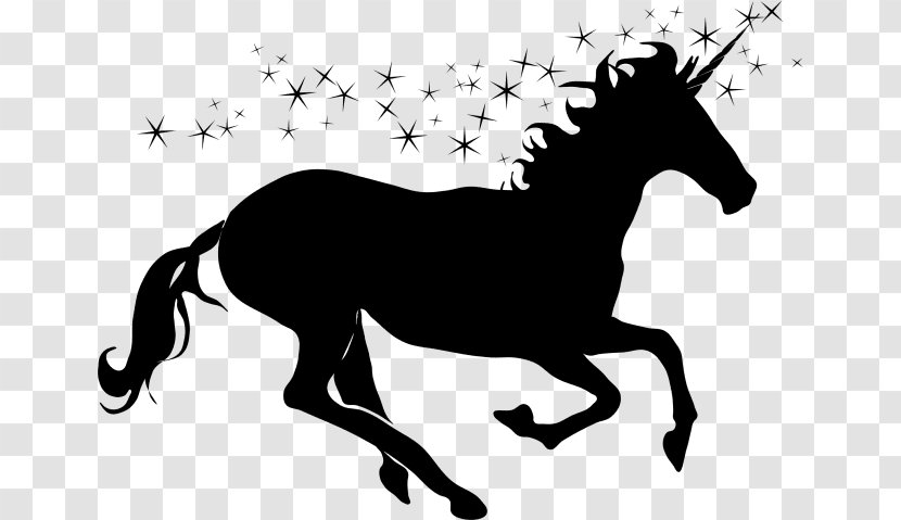 The Last Black Unicorn Fairy Tale Clip Art - Monochrome Photography - Alice In Wonderland Silhouette Transparent PNG