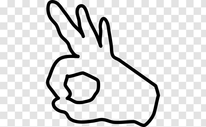 Middle Finger Circle Hand - Face Transparent PNG