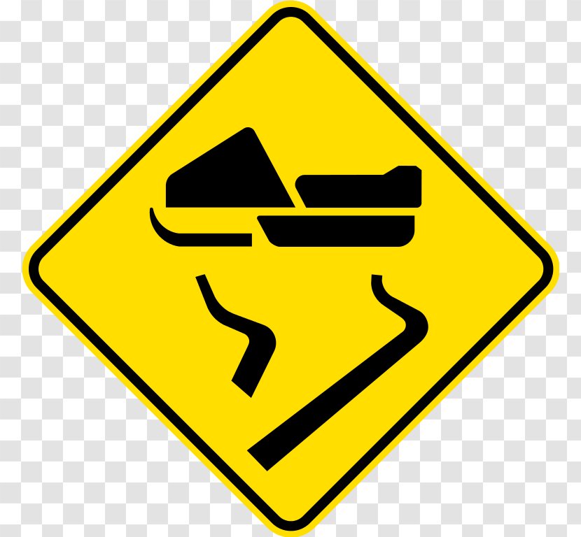 Traffic Sign Warning Road - Intersection Transparent PNG