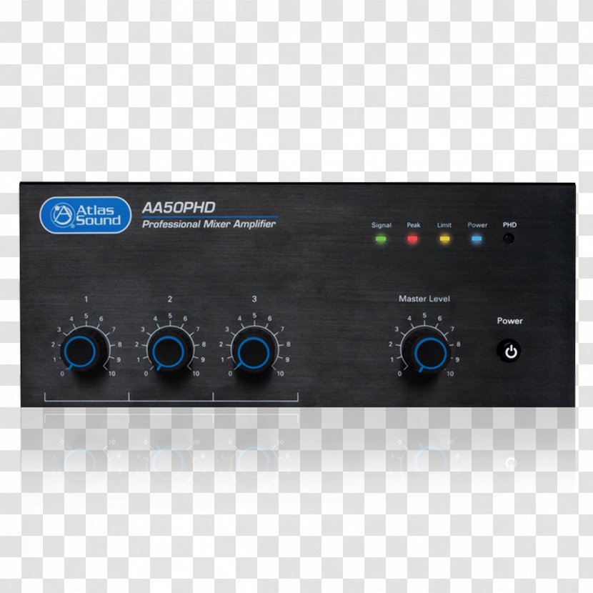 Microphone Audio Power Amplifier Public Address Systems Electronics - Atlasied Atlas Sound Aa Series Aa30phd Transparent PNG