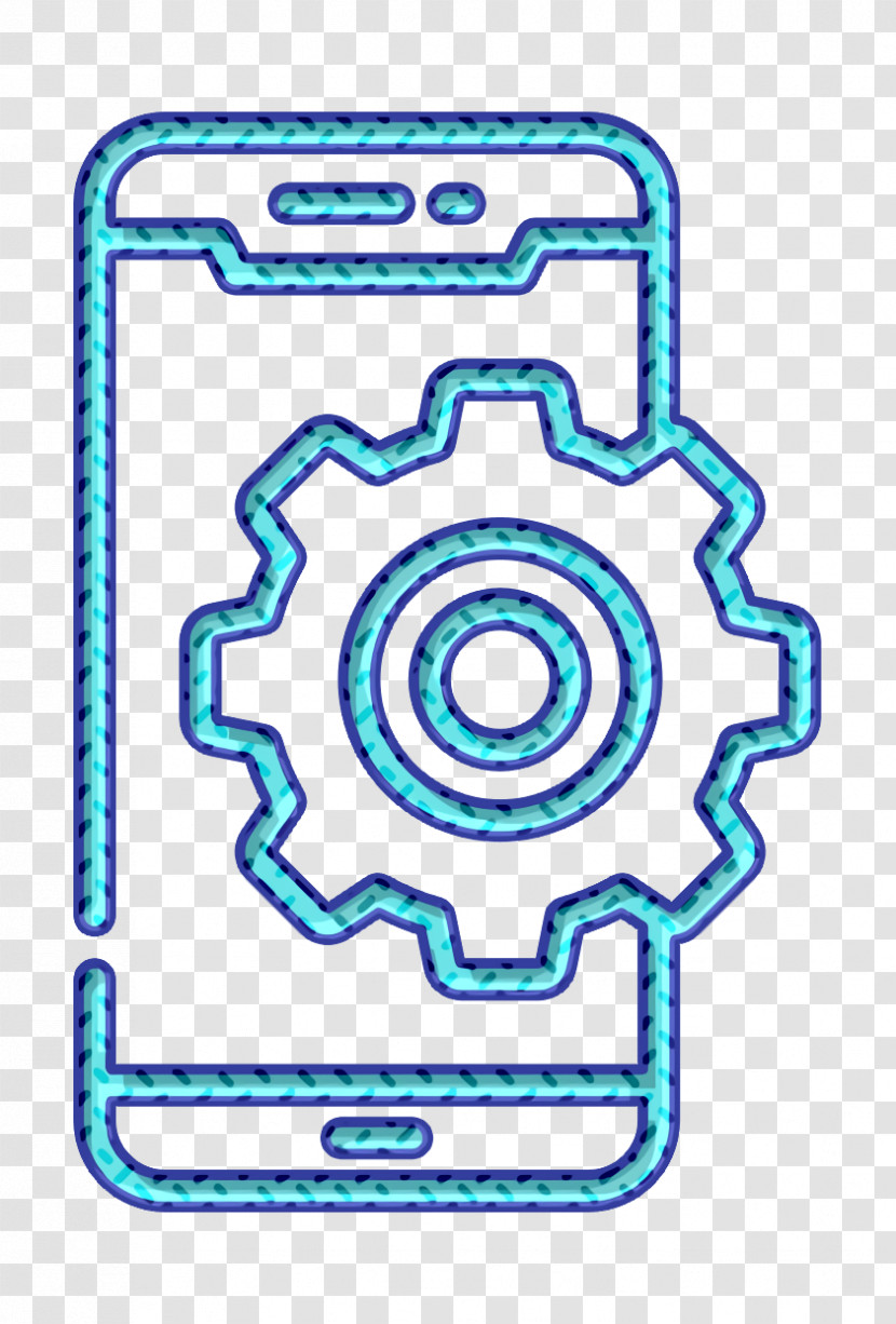 Smartphone Icon Help And Support Icon Gear Icon Transparent PNG