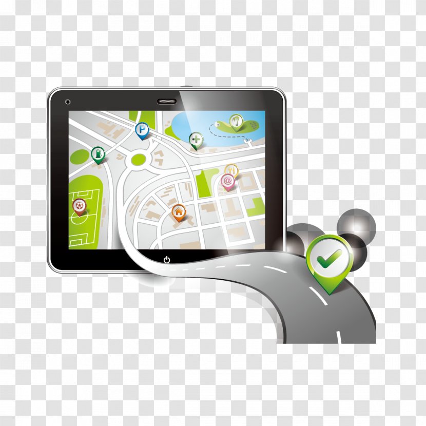 GPS Navigation Device Pointer Royalty-free Icon - Vector Map - Positioning System Transparent PNG