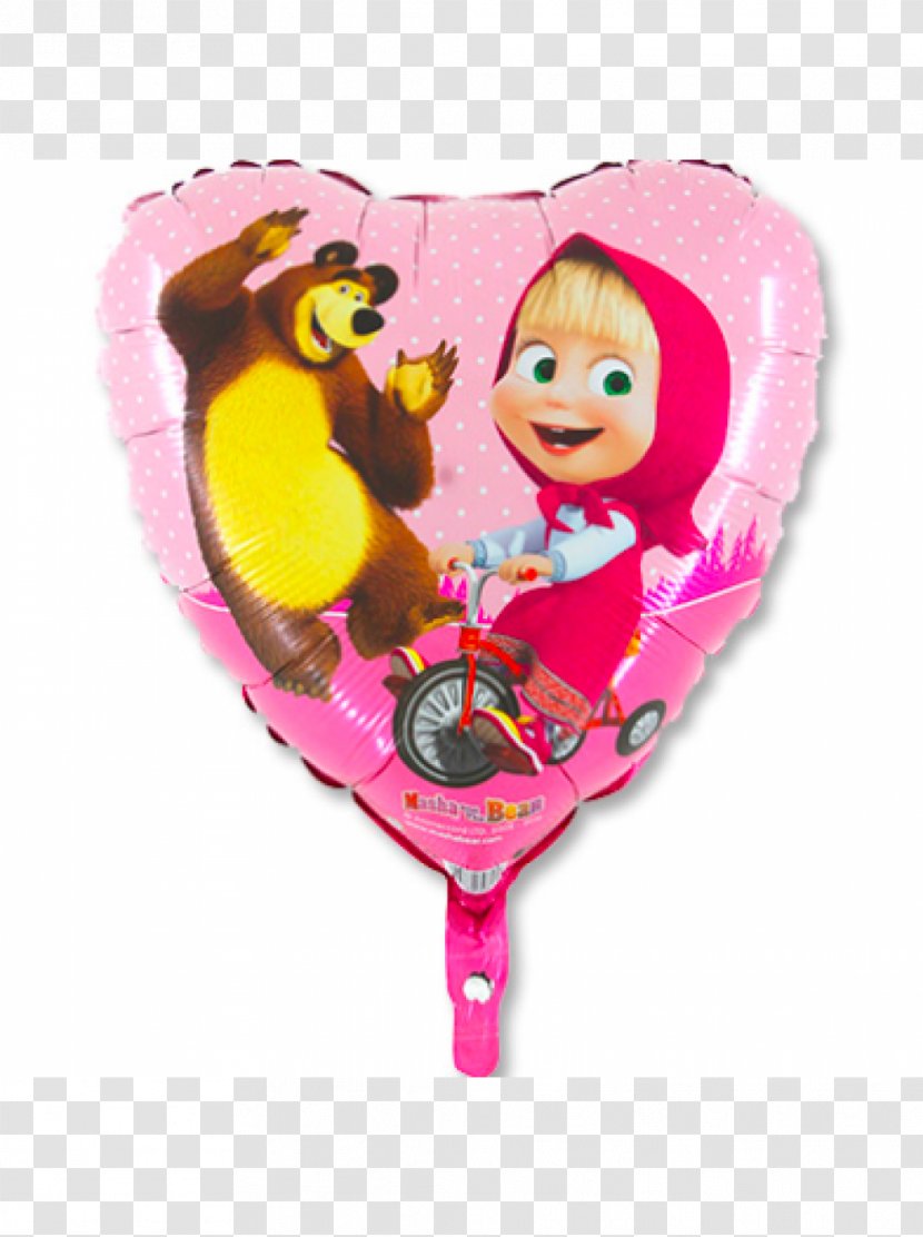 Toy Balloon Party Birthday Masha - And The Bear Transparent PNG
