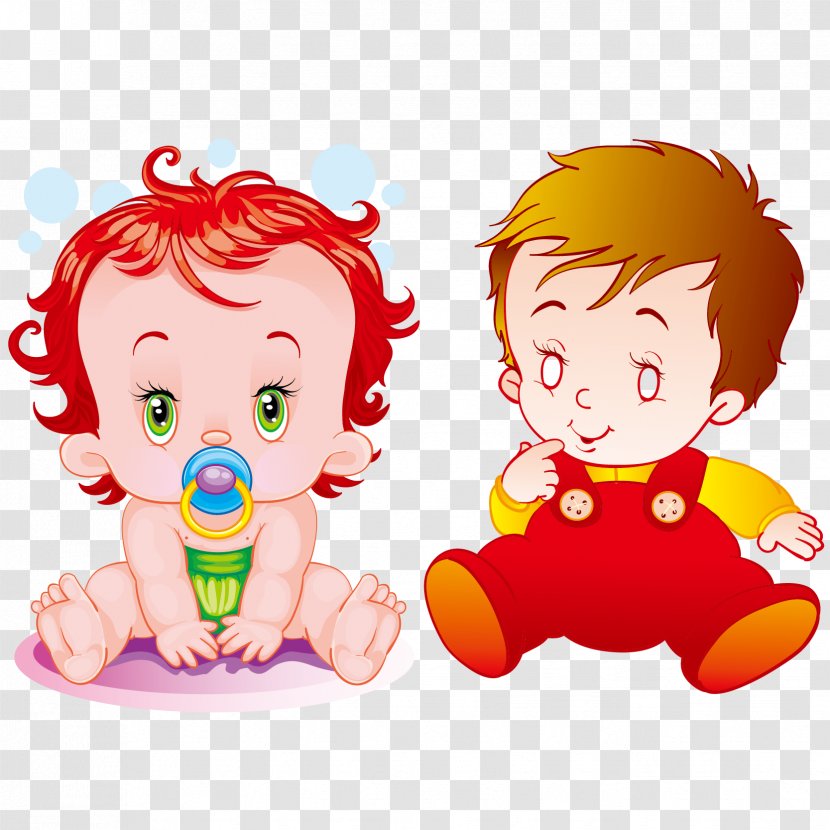Infant Cartoon Child Clip Art - Frame - Cute Baby Vector Material Transparent PNG