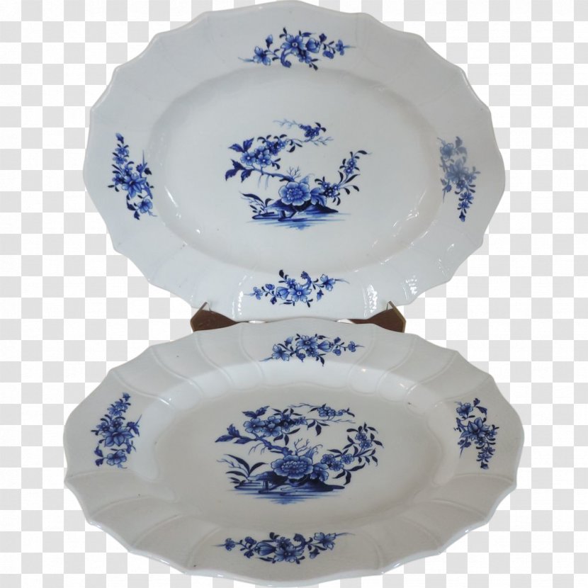 Plate Blue And White Pottery Ceramic Platter Tableware Transparent PNG