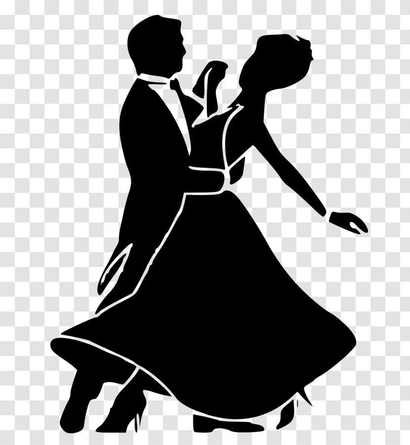 Ballroom Dance Black And White Tango - Male - Silhouette Transparent PNG