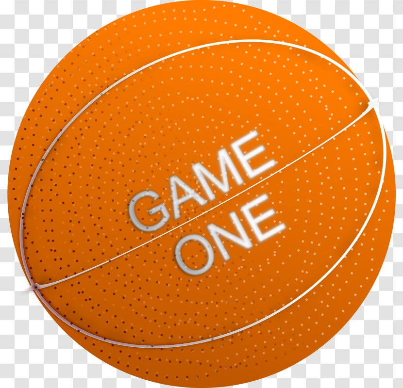 NBA Outline Of Basketball Slam Dunk - Orange - Nba Transparent PNG